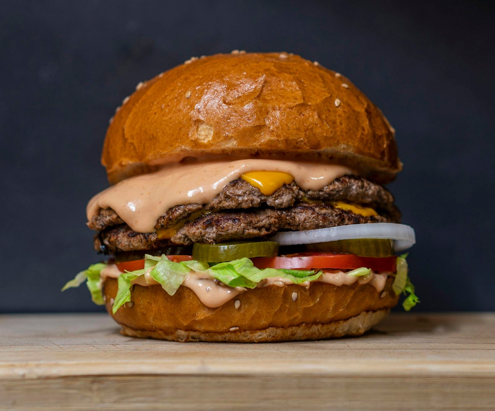 Charbroiled cheeseburger with fries
