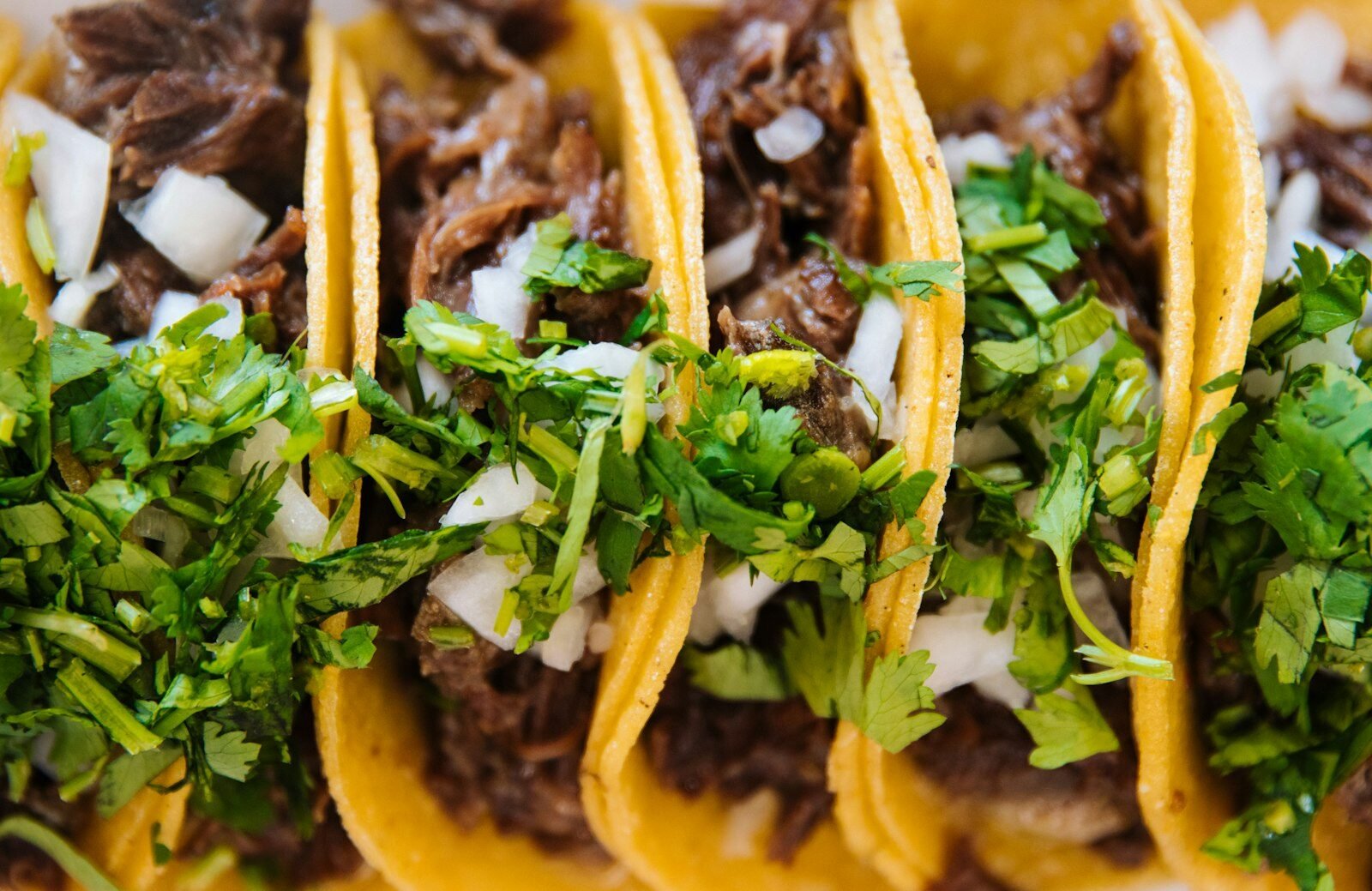 Tacos with fresh toppings